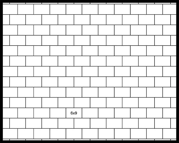 6x9 Staggered Running Bond