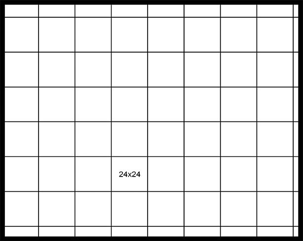 24×24 Stacked Running Bond 24x24 Stacked Running Bond