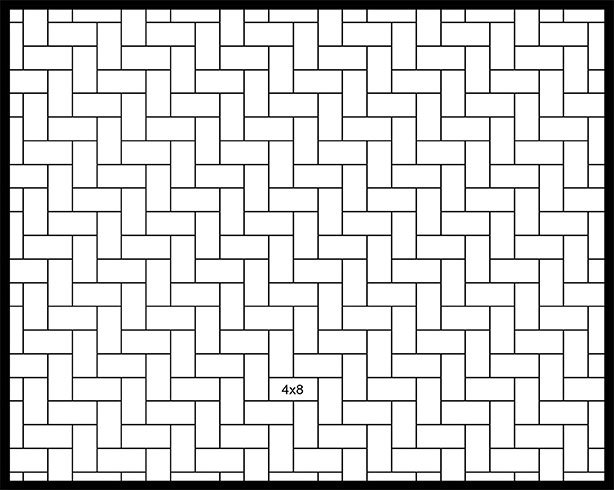 4×8 90° Herringbone 4x8 90° Herringbone