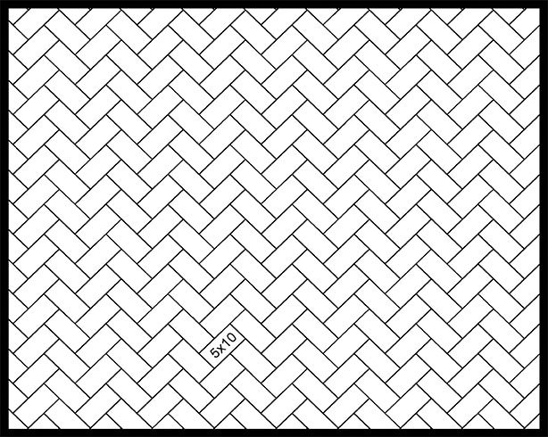 5×10 45° Herringbone 5x10 45° Herringbone