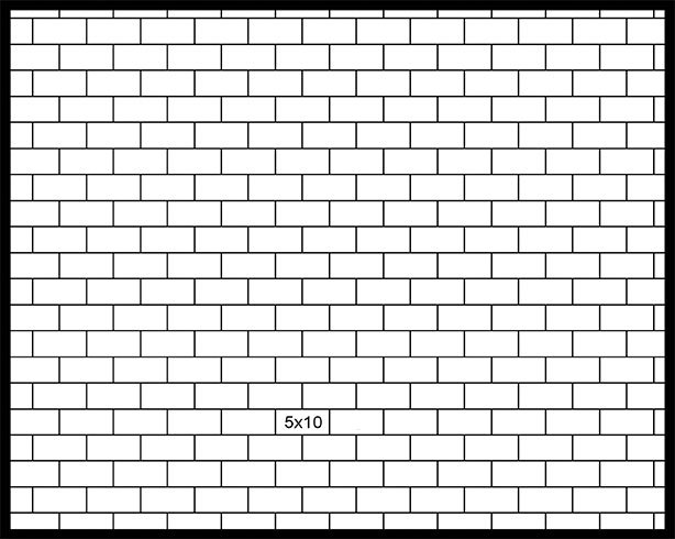 5×10 Staggered Running Bond 5x10 Staggered Running Bond