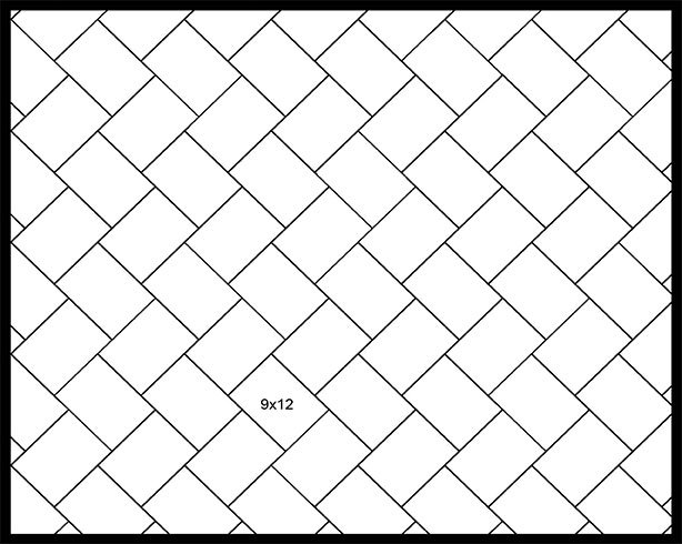 9×12 45° Herringbone 9x12 45° Herringbone