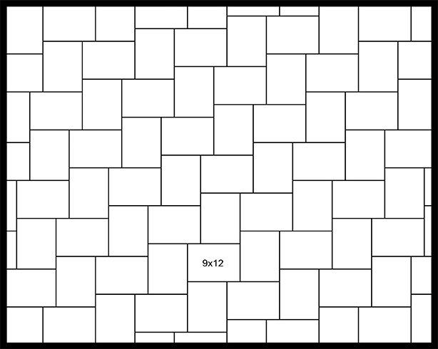 9×12 90° Herringbone 9x12 90° Herringbone
